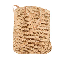 Bolso STAY de mimbre camel