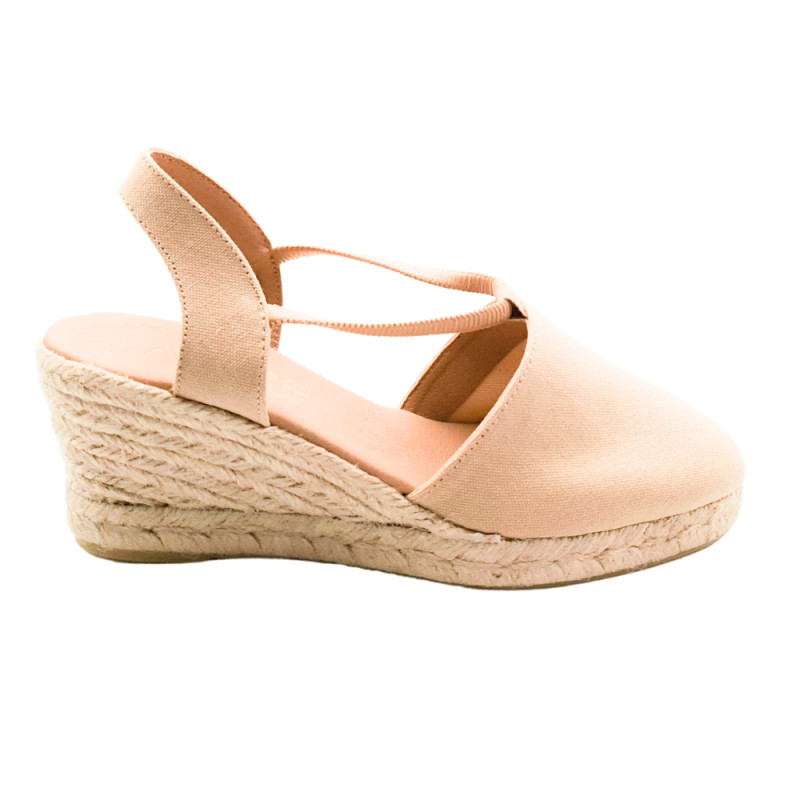 Sandalias ARPE de yute con cuña para mujer