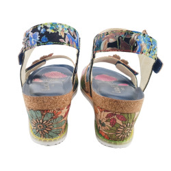 Sandalias LAURA VITA de cuña para mujer