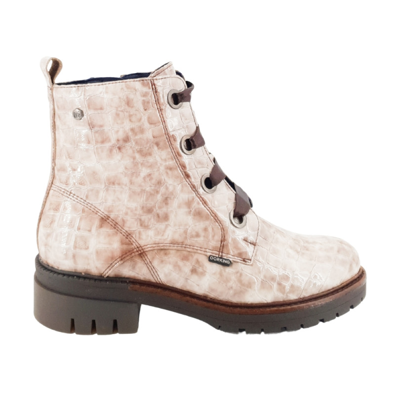 Botas DORKING estilo militar para mujer