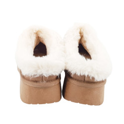 Zuecos STAY con pelo para mujer