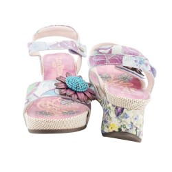 Sandalias LAURA VITA de cuña para mujer