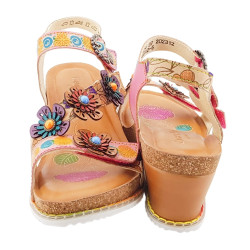 Sandalias LAURA VITA de cuña para mujer