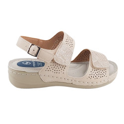 Sandalias MYSOFT con velcro para mujer