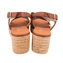 Sandalias ARPE de vaquetilla para mujer