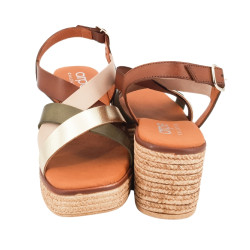 Sandalias ARPE de vaquetilla para mujer