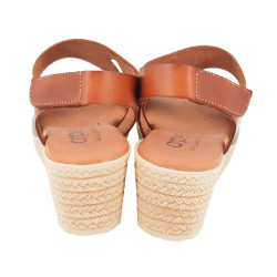 Sandalias ARPE de vaquetilla para mujer