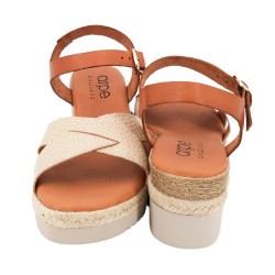 Sandalias ARPE de vaquetilla para mujer