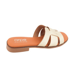 Sandalias ARPE de vaquetilla para mujer