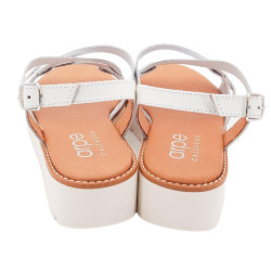 Sandalias Arpe plata mujer