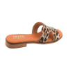 Sandalias ARPE planas leopardo mujer