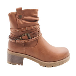 Botas REFRESH estilo moteras para mujer