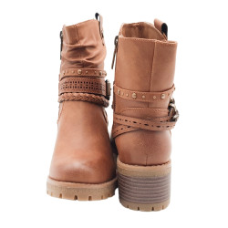 Botas REFRESH estilo moteras para mujer