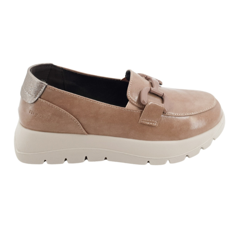 Mocasines MYSOFT de cuña para mujer