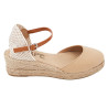 Sandalias ARPE de cuña de yute para mujer