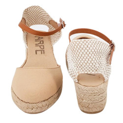 Sandalias ARPE de cuña de yute para mujer