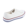 Zapatillas de tela unisex blanco