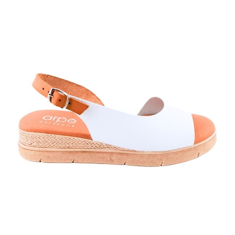 Sandalias ARPE de vaquetilla para mujer