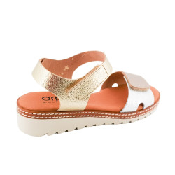 Sandalias ARPE de vaquetilla para mujer