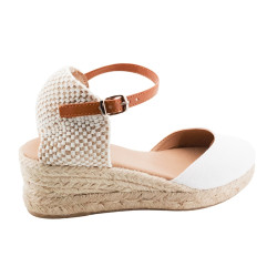 Sandalias ARPE de yute con cuña para mujer